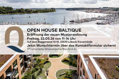 Open House Baltique: Einladung zur Musterwohnung in Lübeck-Travemünde.